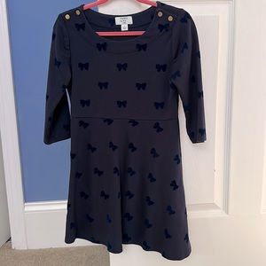 Crown & Ivy kids size S blue dress with bows